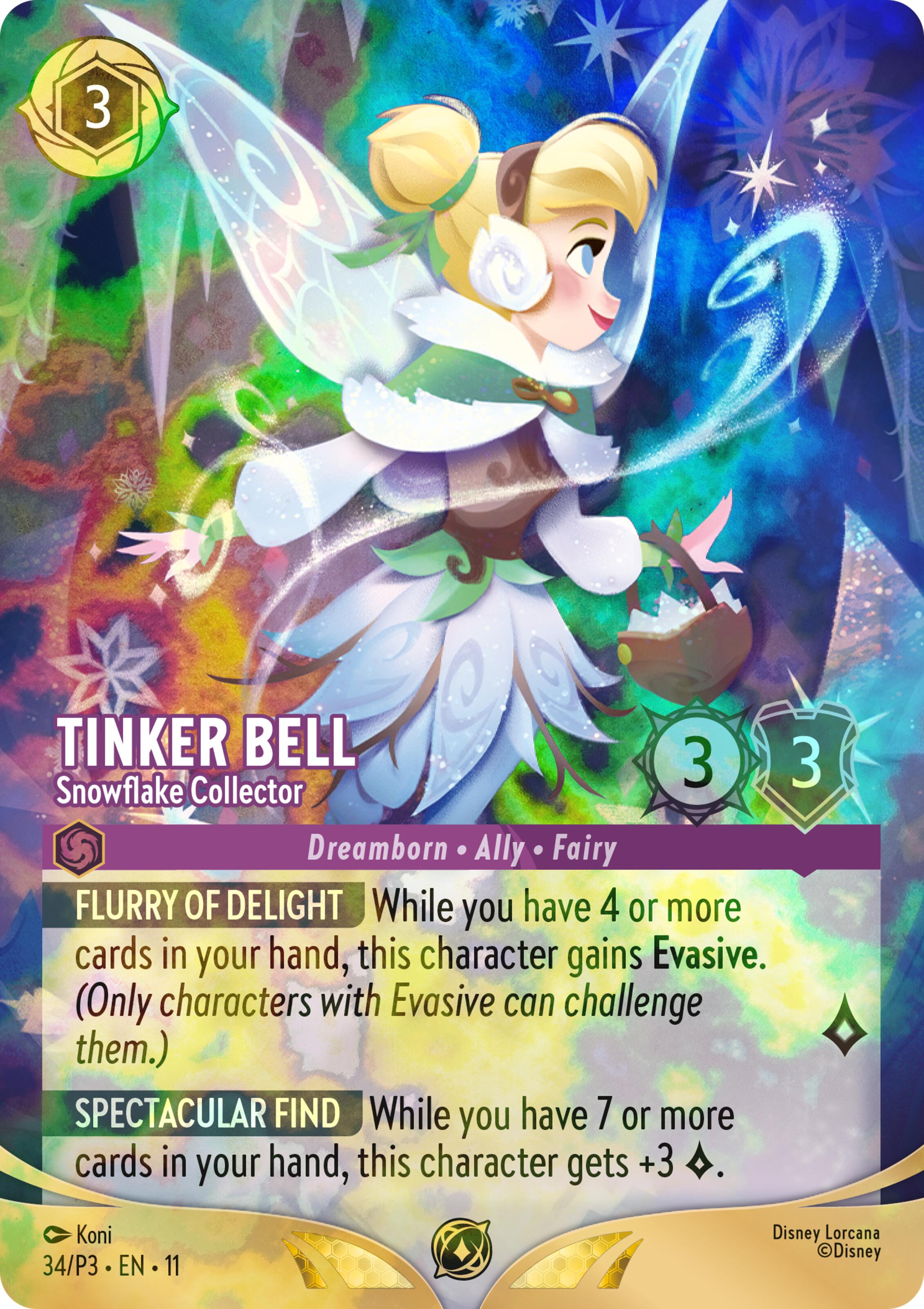 Tinker Bell - Snowflake Collector (Store Championship) (34) [Promo Cards] | Black Swamp Games
