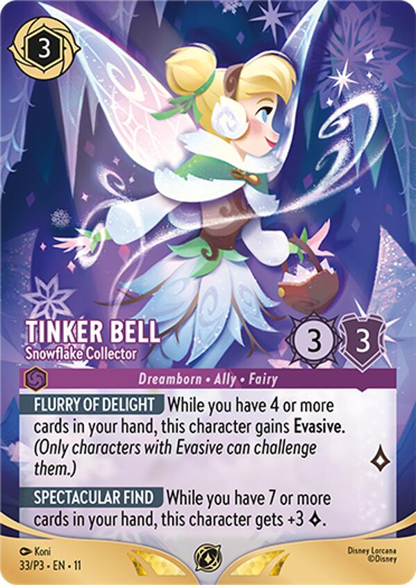 Tinker Bell - Snowflake Collector (Store Championship Participant) (33) [Promo Cards] | Black Swamp Games