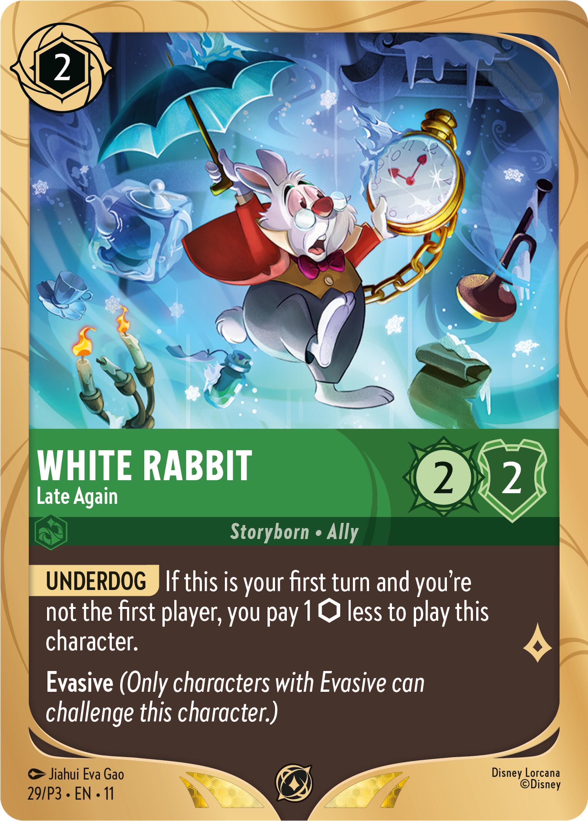 White Rabbit - Late Again (29) [Promo Cards] | Black Swamp Games