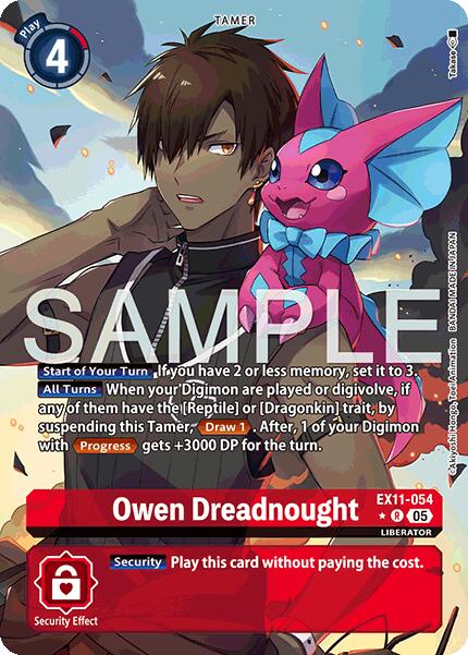 Owen Dreadnought [EX11-054] (Alternate Art) [Dawn of Liberator] | Black Swamp Games