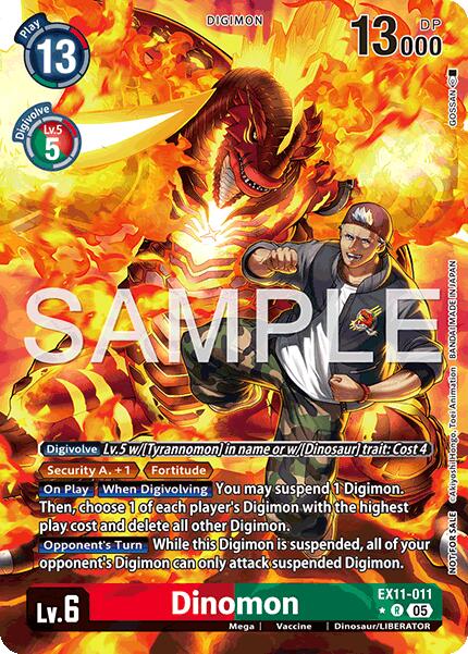 Dinomon [EX11-011] (Box Topper) [Dawn of Liberator] | Black Swamp Games