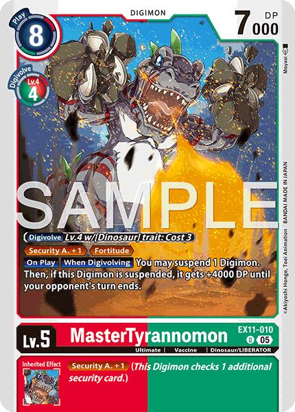 MasterTyrannomon [EX11-010] [Dawn of Liberator] | Black Swamp Games