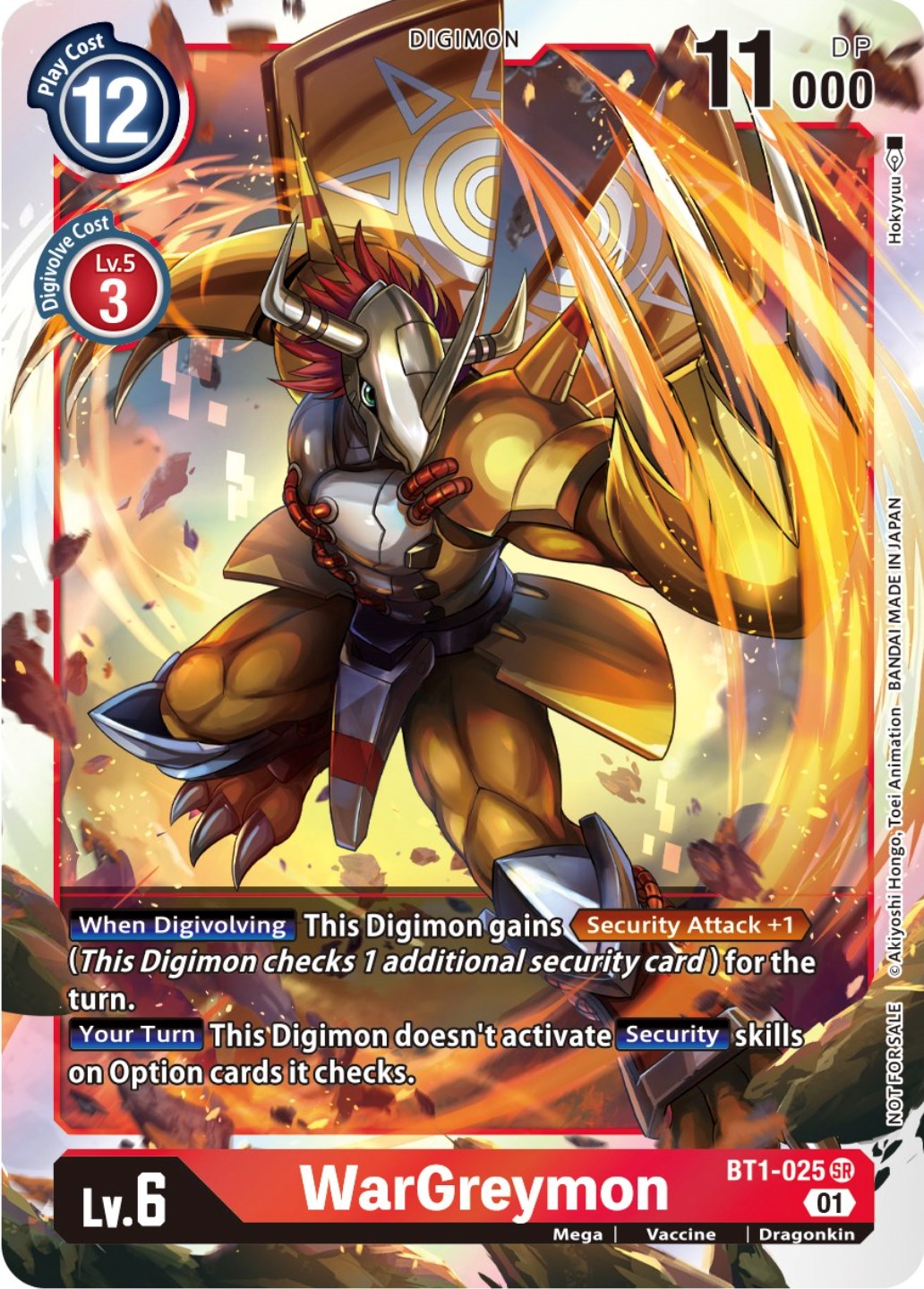 WarGreymon [BT1-025] (ST-11 Special Entry Pack) [Release Special Booster Promos] | Black Swamp Games