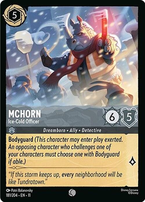 McHorn - Ice-Cold Officer (181/204) [Winterspell] | Black Swamp Games