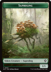 Saproling // Scarecrow Double-Sided Token [Lorwyn Eclipsed Tokens] | Black Swamp Games