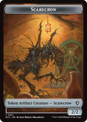 Scarecrow // Treasure Double-Sided Token [Lorwyn Eclipsed Tokens] | Black Swamp Games