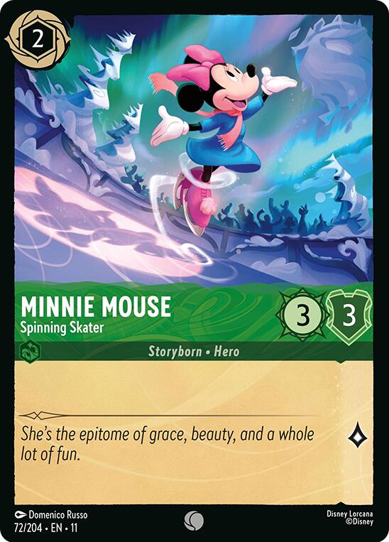 Minnie Mouse - Spinning Skater (72/204) [Winterspell] | Black Swamp Games