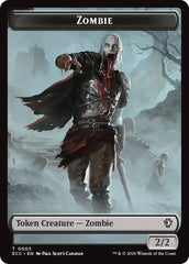 Zombie // Elf Warrior Double-Sided Token [Lorwyn Eclipsed Tokens] | Black Swamp Games