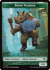 Rhino Warrior // Elemental (0010) Double-Sided Token [Lorwyn Eclipsed Tokens] | Black Swamp Games