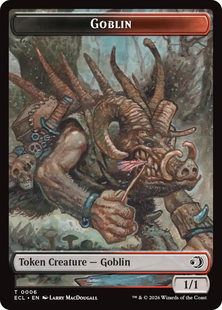 Faerie // Goblin Double-Sided Token [Lorwyn Eclipsed Tokens] | Black Swamp Games