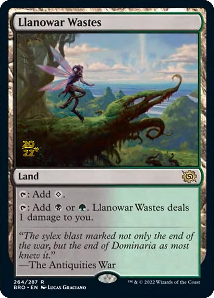 Llanowar Wastes [The Brothers' War Prerelease Promos] | Black Swamp Games