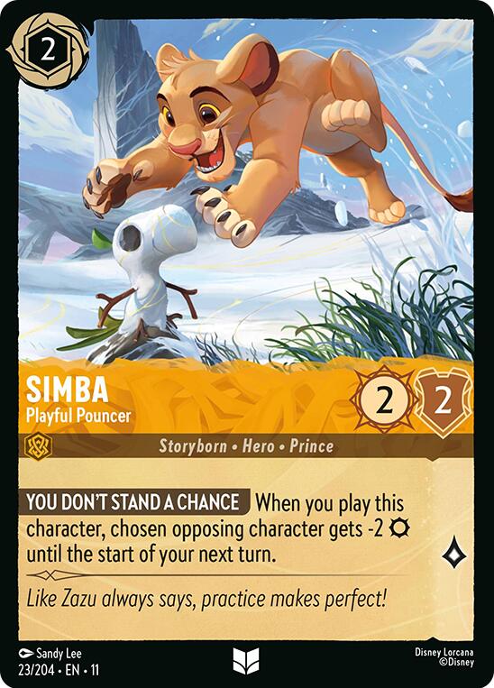 Simba - Playful Pouncer (23/204) [Winterspell] | Black Swamp Games