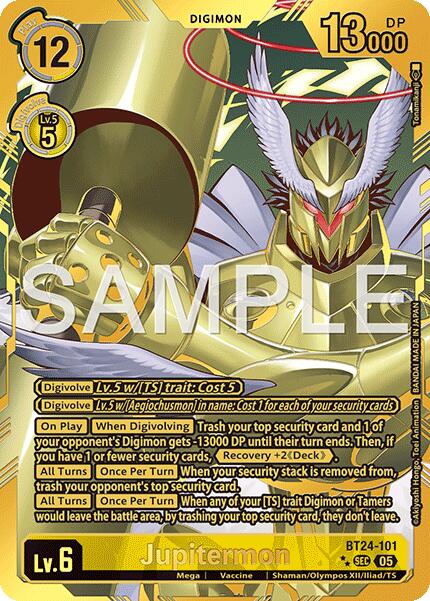 Jupitermon [BT24-101] (Rare Pull) [Time Stranger] | Black Swamp Games