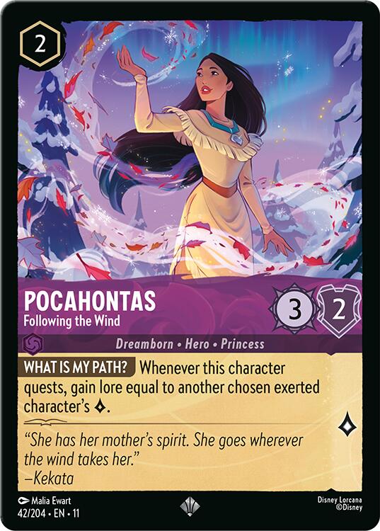 Pocahontas - Following the Wind (42/204) [Winterspell] | Black Swamp Games