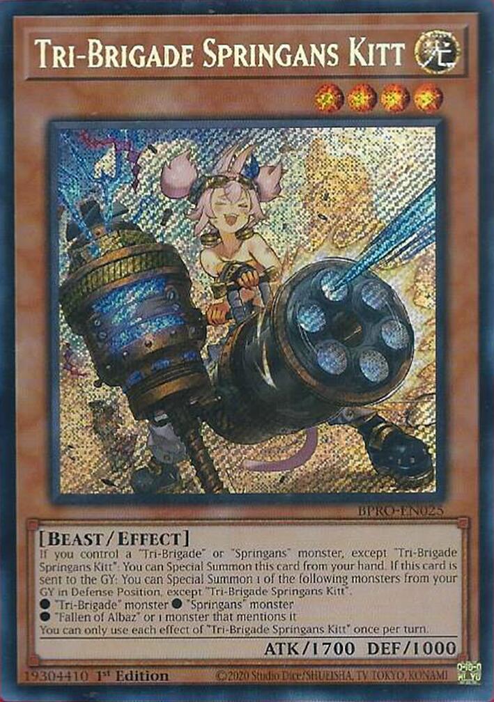 Tri-Brigade Springans Kitt [BPRO-EN025] Secret Rare | Black Swamp Games