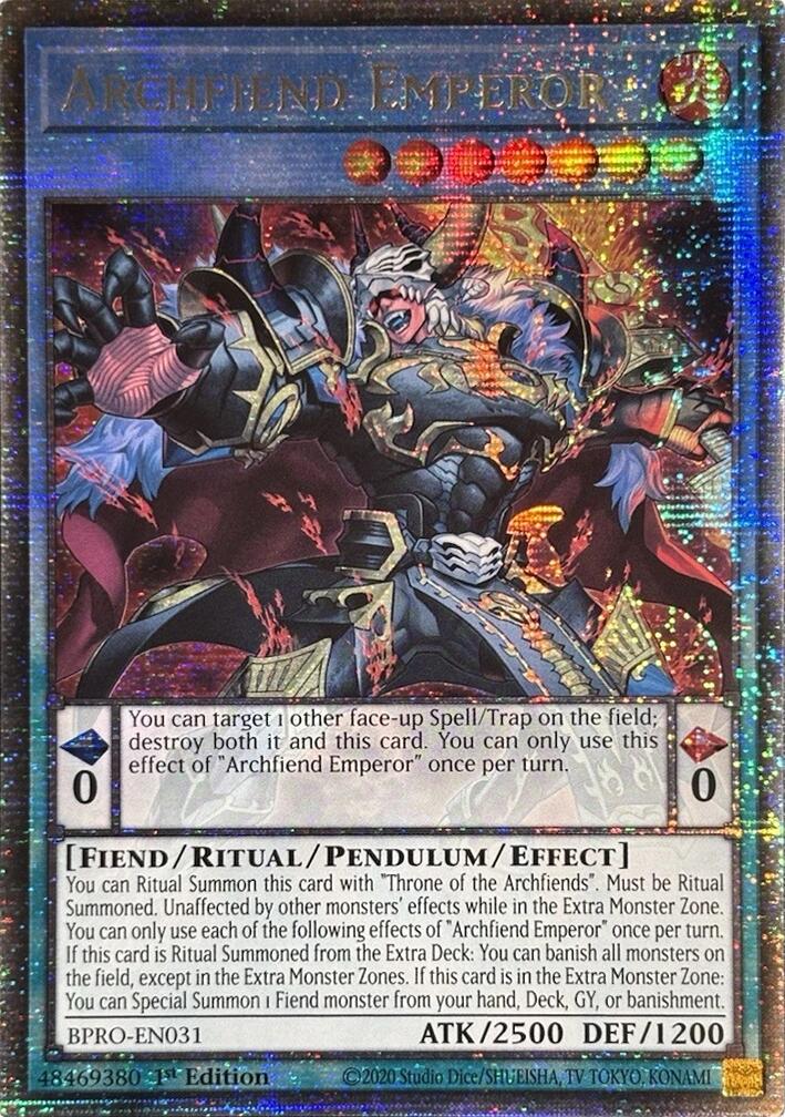 Archfiend Emperor (Starlight Rare) [BPRO-EN031] Starlight Rare | Black Swamp Games