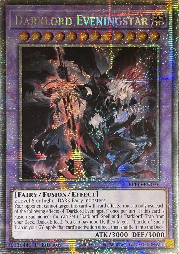 Darklord Eveningstar (Starlight Rare) [BPRO-EN036] Starlight Rare | Black Swamp Games