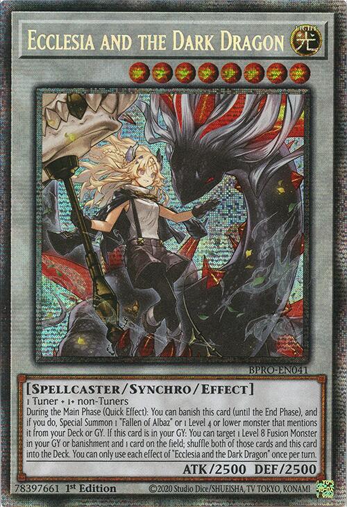 Ecclesia and the Dark Dragon (Starlight Rare) [BPRO-EN041] Starlight Rare | Black Swamp Games