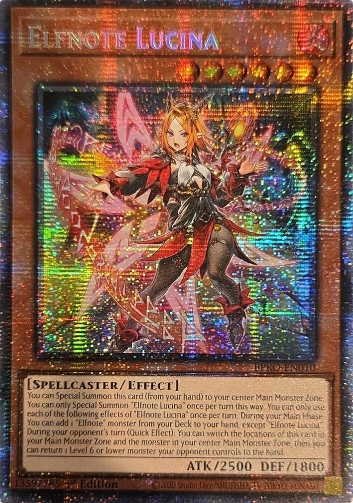 Elfnote Lucina (Starlight Rare) [BPRO-EN010] Starlight Rare | Black Swamp Games