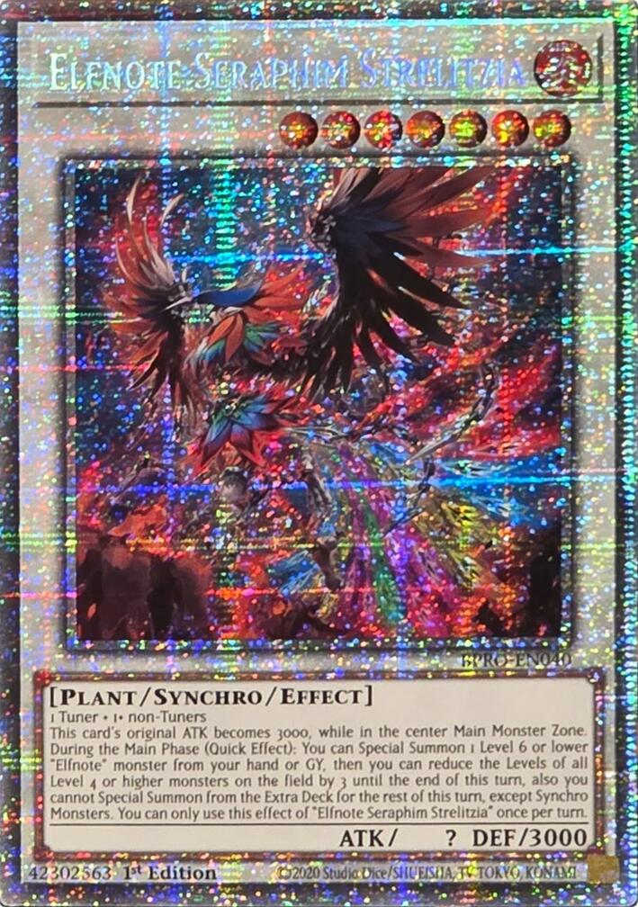 Elfnote Seraphim Strelitzia (Starlight Rare) [BPRO-EN040] Starlight Rare | Black Swamp Games