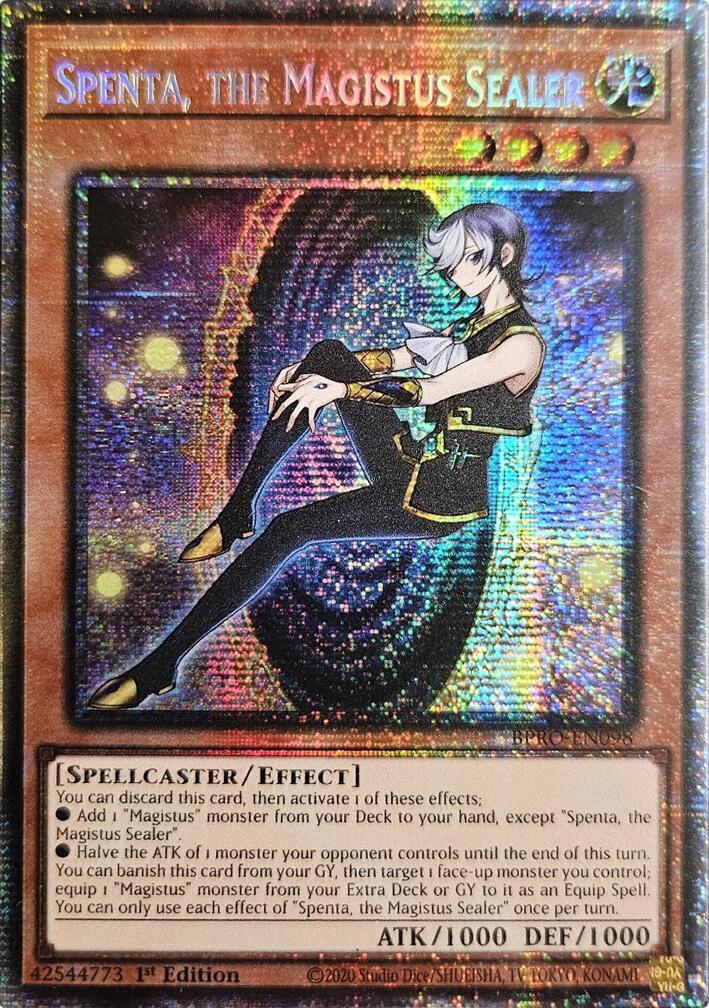 Spenta, the Magistus Sealer (Starlight Rare) [BPRO-EN098] Starlight Rare | Black Swamp Games