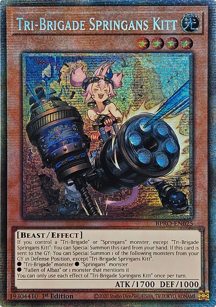 Tri-Brigade Springans Kitt (Starlight Rare) [BPRO-EN025] Starlight Rare | Black Swamp Games