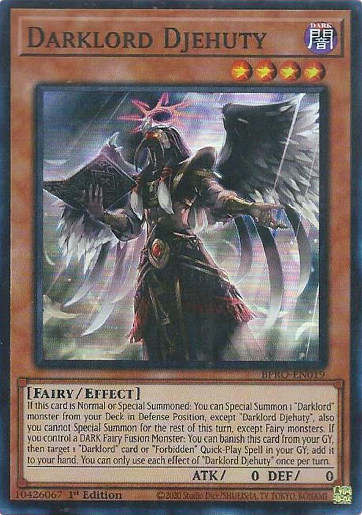 Darklord Djehuty [BPRO-EN019] Super Rare | Black Swamp Games