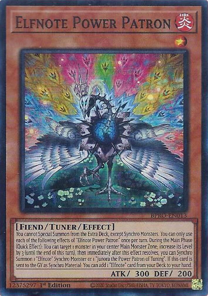 Elfnote Power Patron [BPRO-EN013] Super Rare | Black Swamp Games
