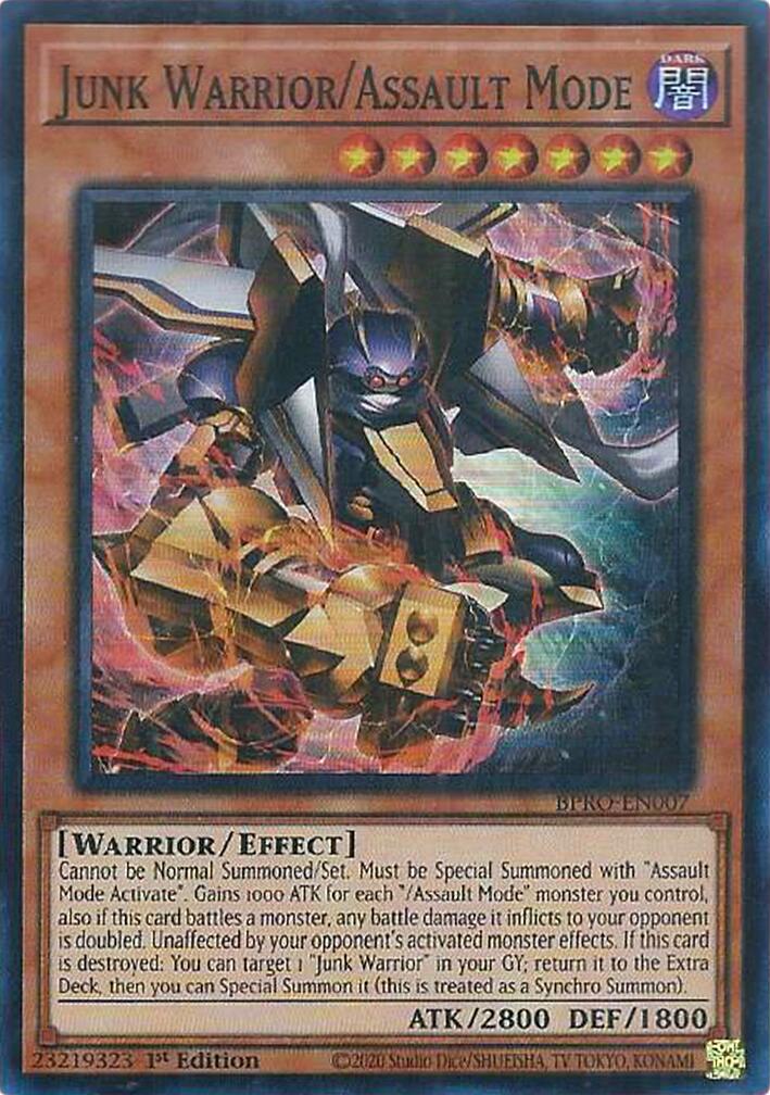 Junk Warrior/Assault Mode [BPRO-EN007] Super Rare | Black Swamp Games