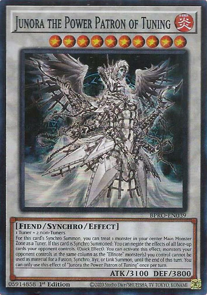 Junora the Power Patron of Tuning [BPRO-EN039] Super Rare | Black Swamp Games