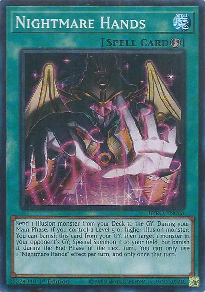 Nightmare Hands [BPRO-EN068] Super Rare | Black Swamp Games