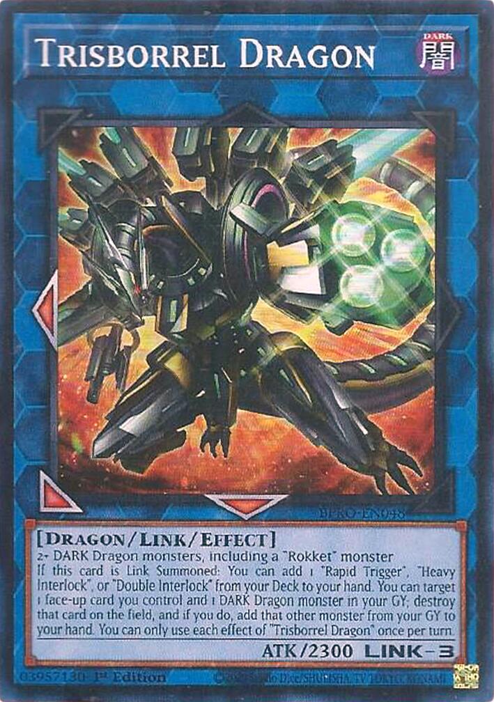 Trisborrel Dragon [BPRO-EN048] Super Rare | Black Swamp Games