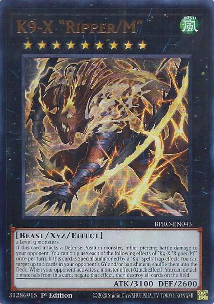K9-X "Ripper/M" [BPRO-EN043] Ultra Rare | Black Swamp Games
