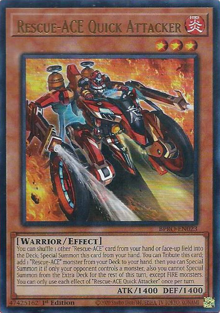 Rescue-ACE Quick Attacker [BPRO-EN023] Ultra Rare | Black Swamp Games