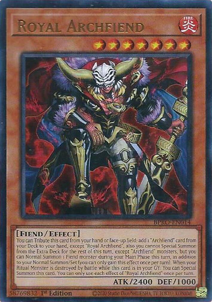 Royal Archfiend [BPRO-EN014] Ultra Rare | Black Swamp Games