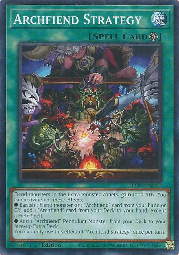 Archfiend Strategy [BPRO-EN060] Rare | Black Swamp Games
