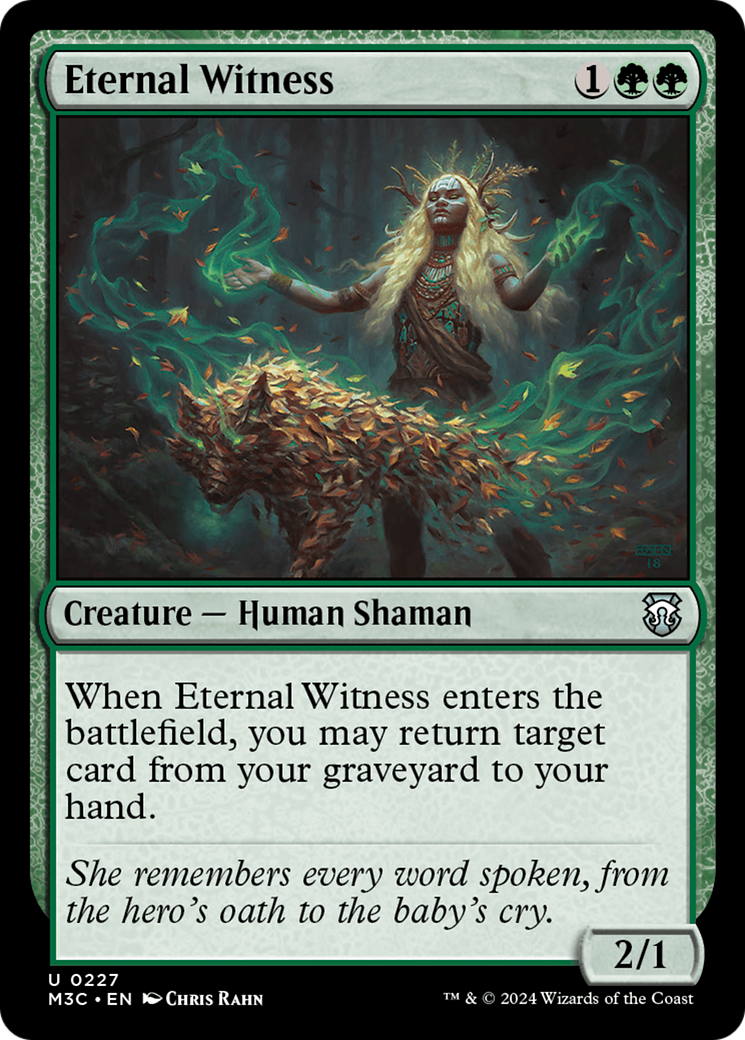 Eternal Witness (Ripple Foil) [Modern Horizons 3 Commander] | Black Swamp Games