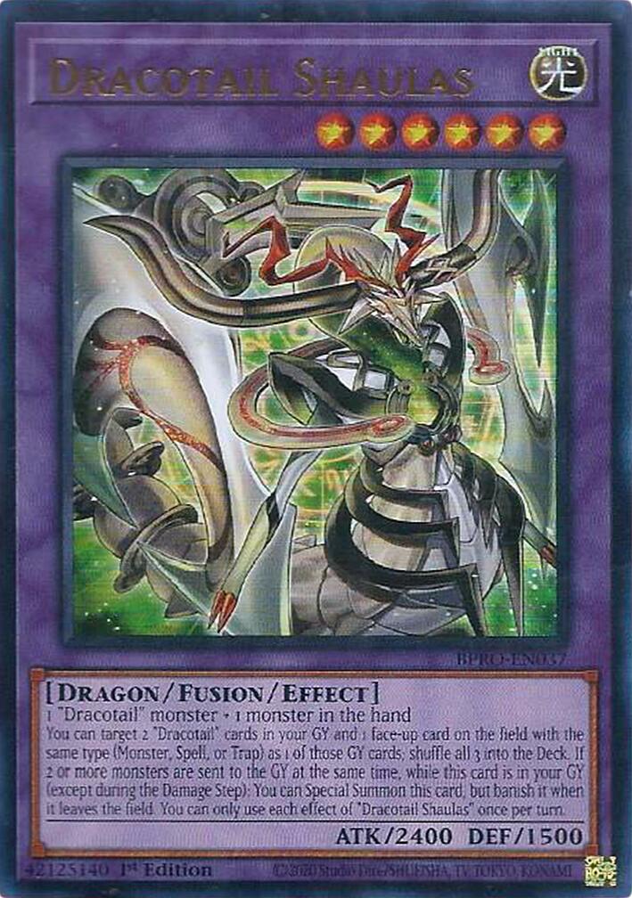 Dracotail Shaulas [BPRO-EN037] Ultra Rare | Black Swamp Games