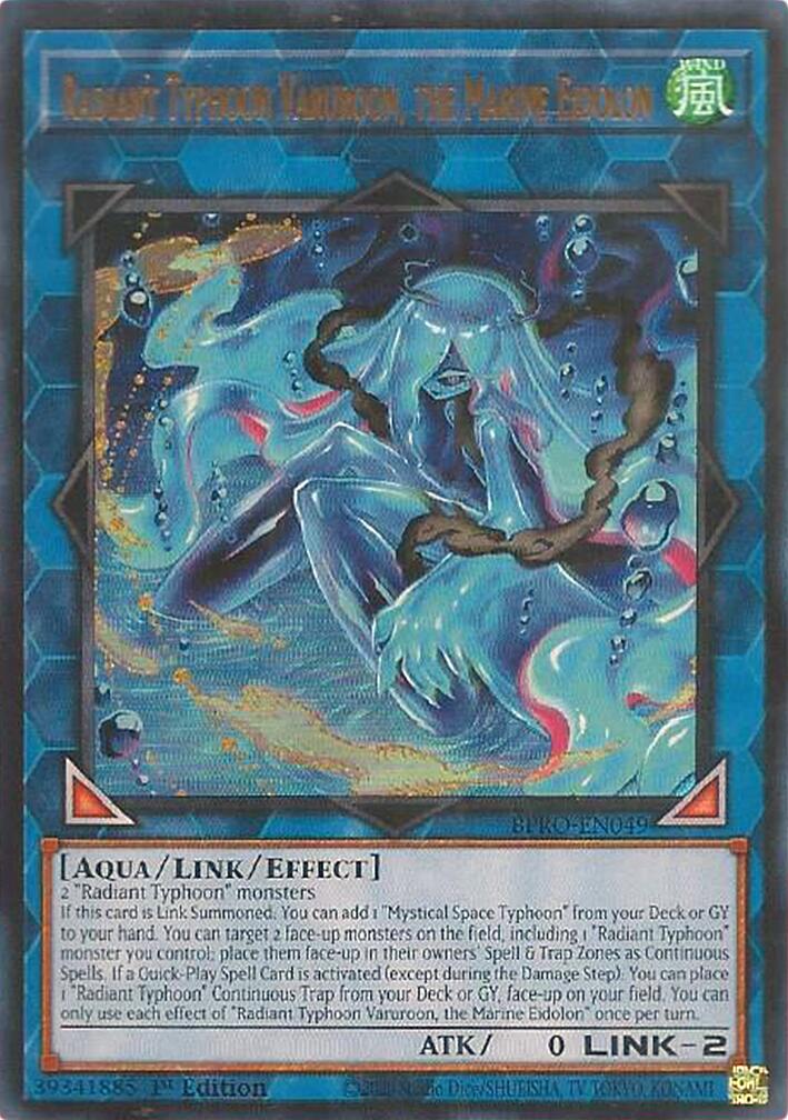 Radiant Typhoon Varuroon, the Marine Eidolon [BPRO-EN049] Ultra Rare | Black Swamp Games
