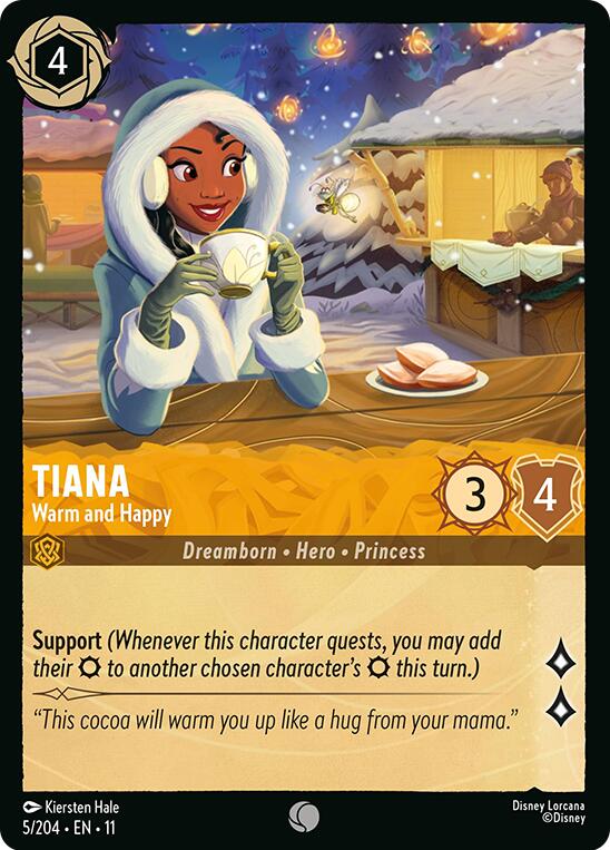 Tiana - Warm and Happy (5/204) [Winterspell] | Black Swamp Games