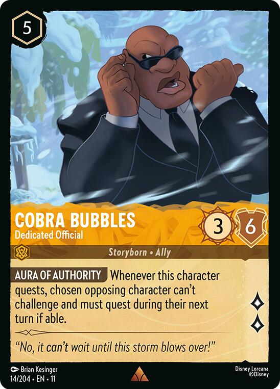 Cobra Bubbles - Dedicated Official (14/204) [Winterspell] | Black Swamp Games