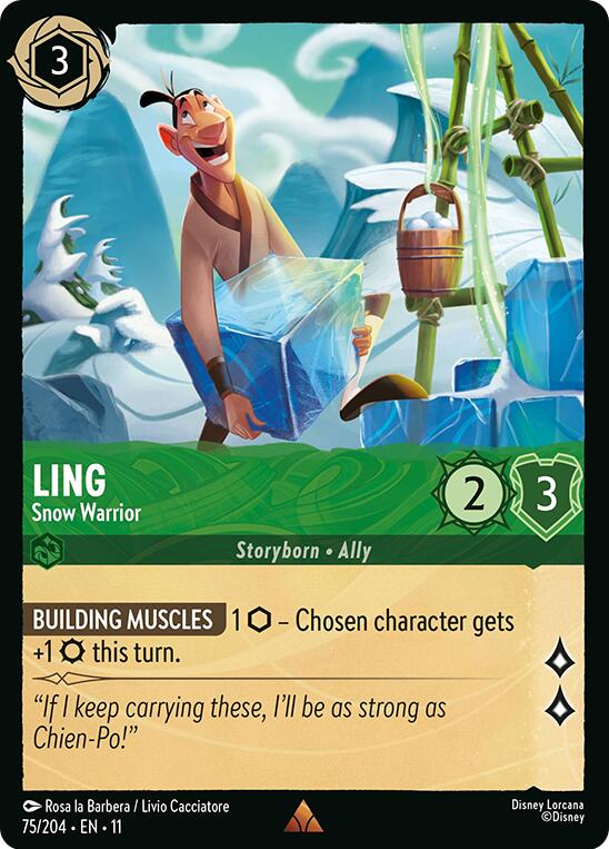 Ling - Snow Warrior (75/204) [Winterspell] | Black Swamp Games