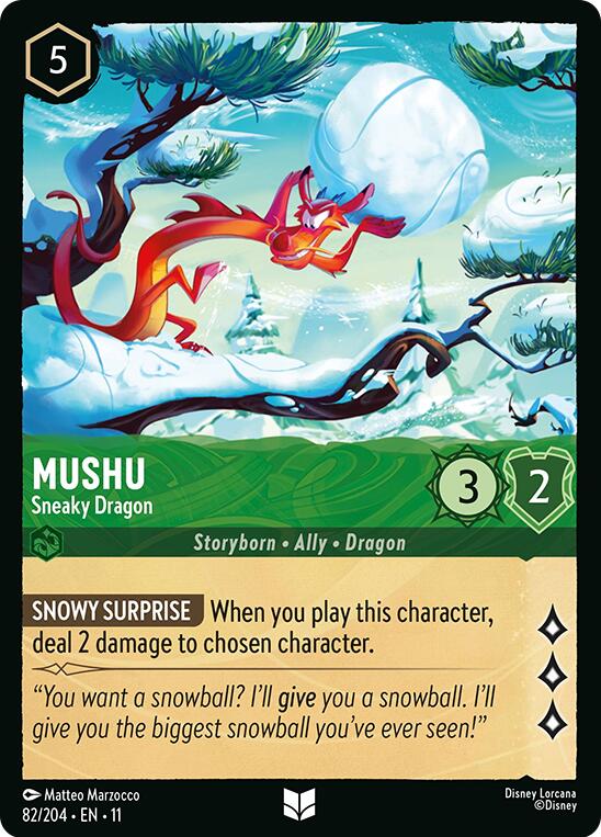 Mushu - Sneaky Dragon (82/204) [Winterspell] | Black Swamp Games