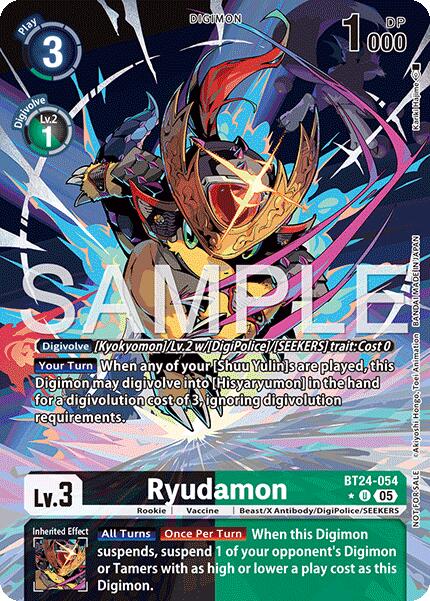 Ryudamon [BT24-054] (Alternate Art) [Time Stranger] | Black Swamp Games