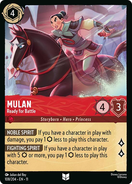 Mulan - Ready for Battle (108/204) [Winterspell] | Black Swamp Games