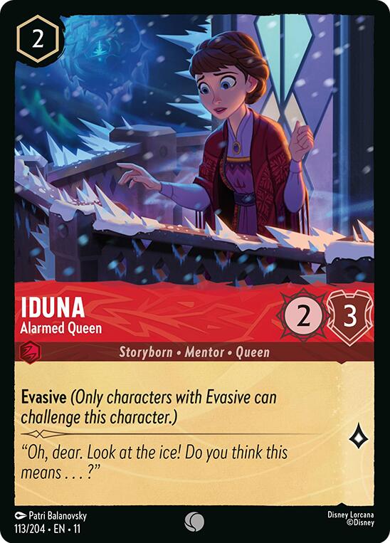 Iduna - Alarmed Queen (113/204) [Winterspell] | Black Swamp Games