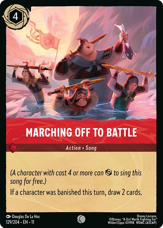 Marching Off to Battle (129/204) [Winterspell] | Black Swamp Games
