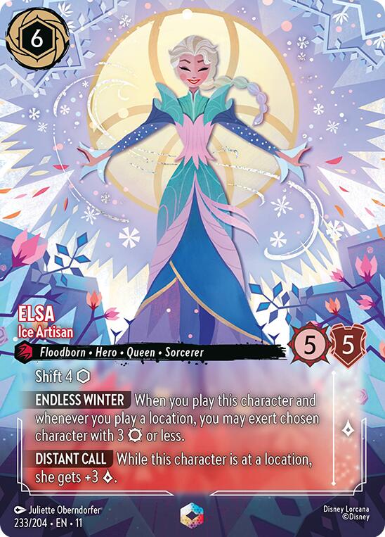 Elsa - Ice Artisan (Enchanted) (233/204) [Winterspell] | Black Swamp Games