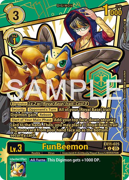 FunBeemon [EX11-025] (Rare Pull) [Dawn of Liberator] | Black Swamp Games