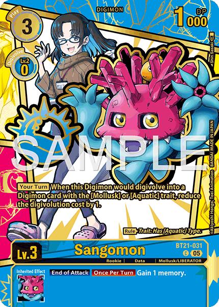Sangomon [BT21-031] (Rare Pull) [Dawn of Liberator] | Black Swamp Games